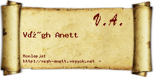 Végh Anett névjegykártya